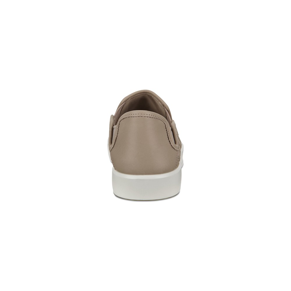 Mens Slip On - ECCO Soft 8 Sneakers - Grey - 1764KTOXC